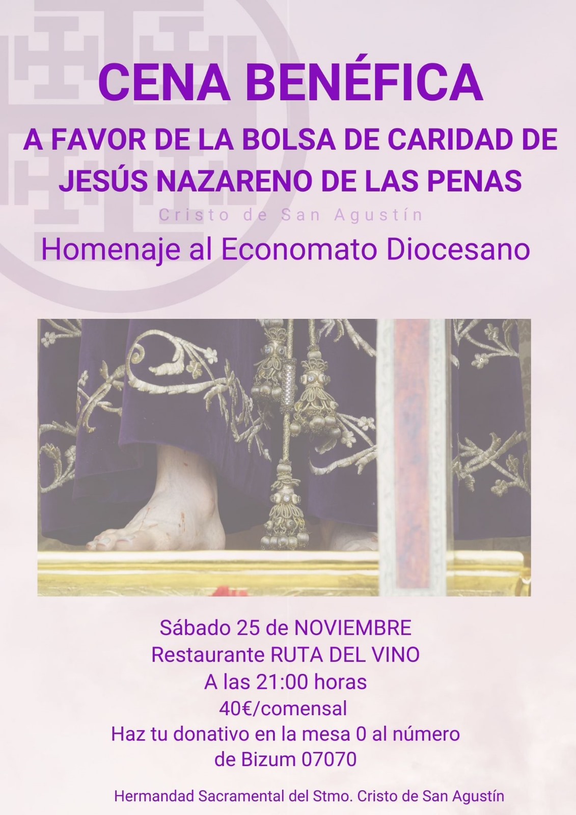 Cena Benéfica en homenaje al Economato Diocesano